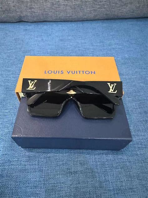 LOUIS VUITTON Z1547E Cyclone Sunglasses Black Gold From .